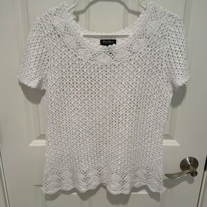 Eddie Bauer Hand Crocheted Top Size Petite S